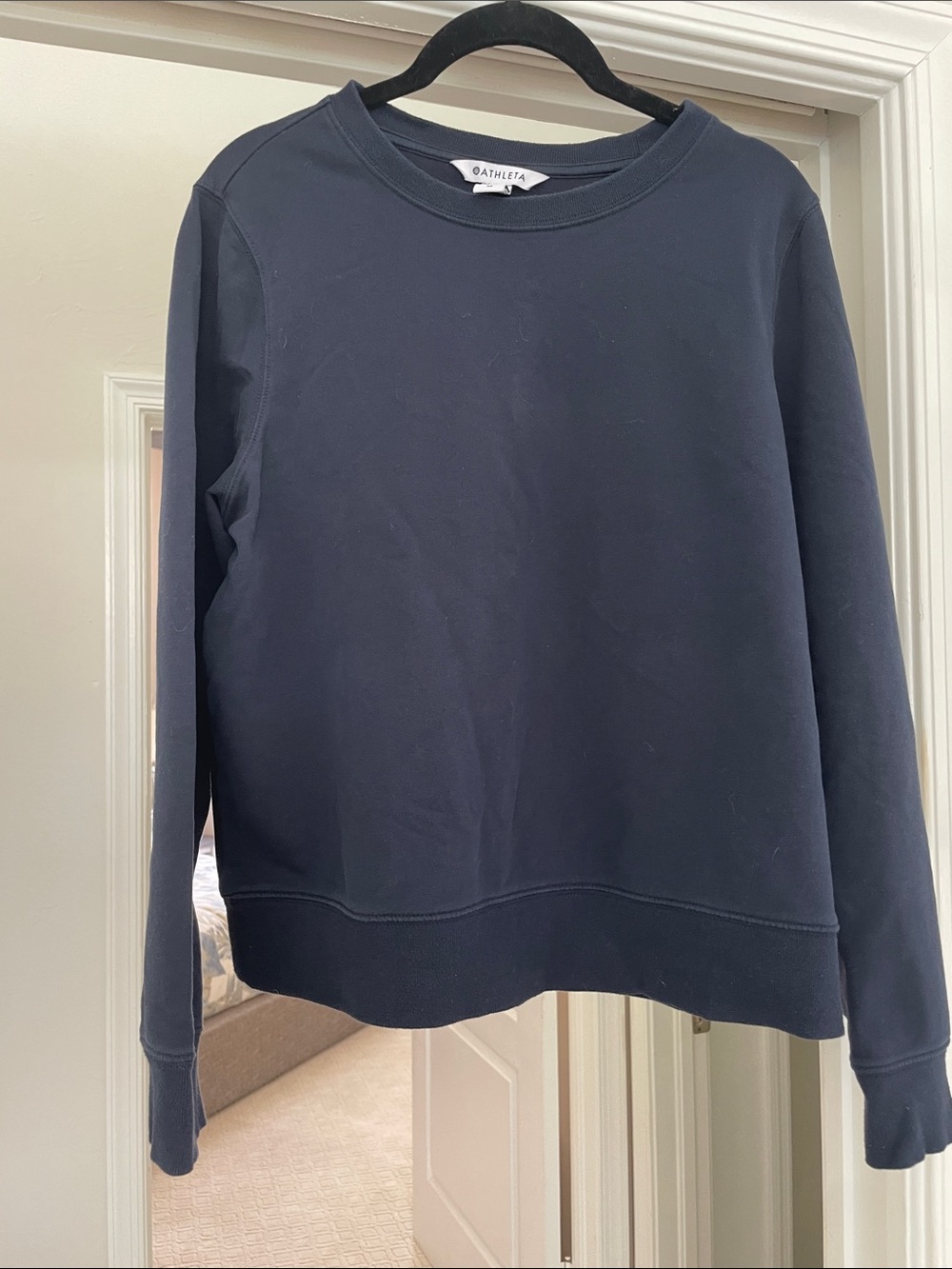 Athleta Navy Crew Sweatshirt